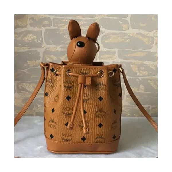 MCM Visetos Leather Shoulder Bag,18cm - 엠씨엠 여성용 비세… - 1