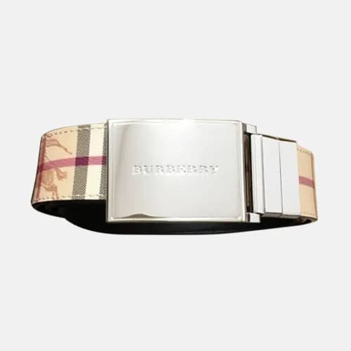 Burberry 2018 Signature Box Logo Mens Leather Belt… - 1