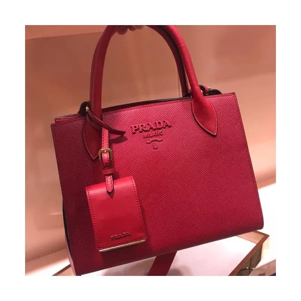 Prada Monochrome Tote Shoulder Bag,26cm - 프라다 모노크롬… - 1