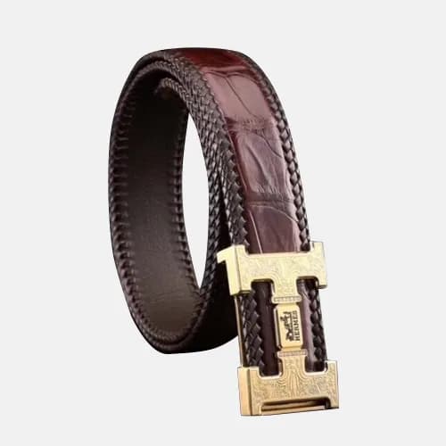 Hermes 2019 Mens Initial Logo Leather Belt - 에르메스 … - 1