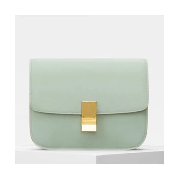 Celine Leather Classic Box Shoulder Bag,24CM - 셀린느… - 1