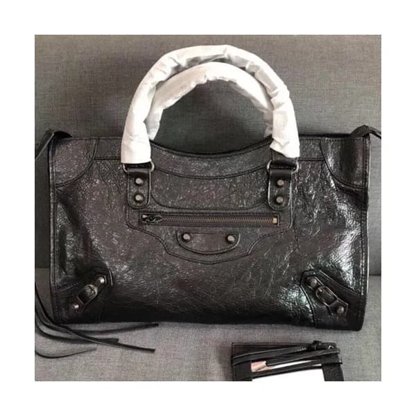 Balenciaga 2019 Classic City Leather Tote Shoulder… - 1