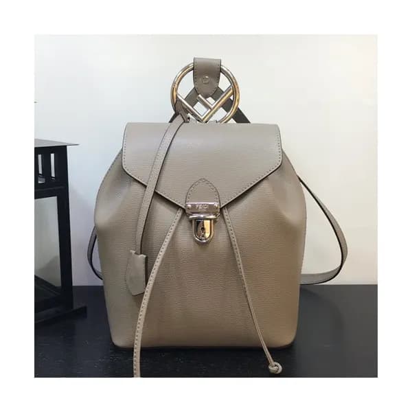 Fendi 2019 Leather Back Pack, 25cm - 펜디 2019 레더 여성… - 1