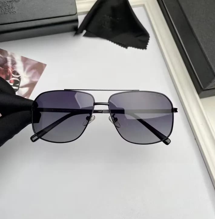 Montblan 2023 Mens Retro Logo Acrylic Frame Eyewe… - 1