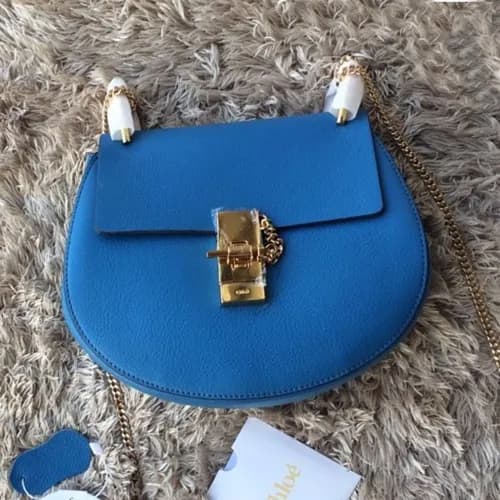 Chole 2019 Drew Leather Shoulder Bag, 20cm - 끌로에… - 1
