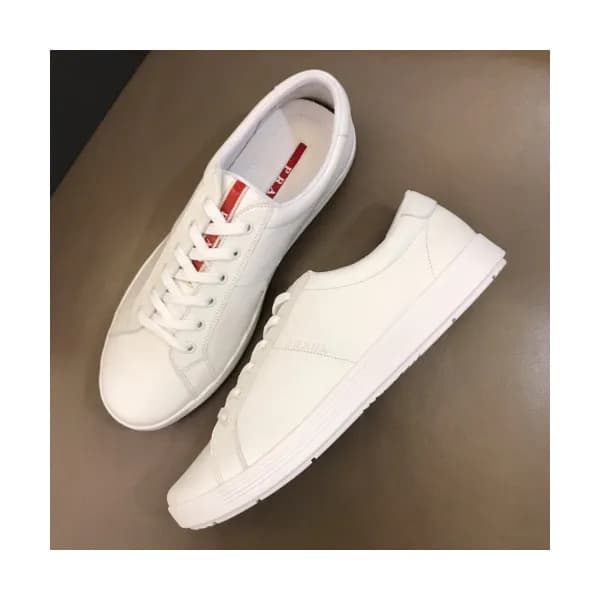 [베이직템]Prada 2019 Mens Business Logo Leather Sneake… - 1