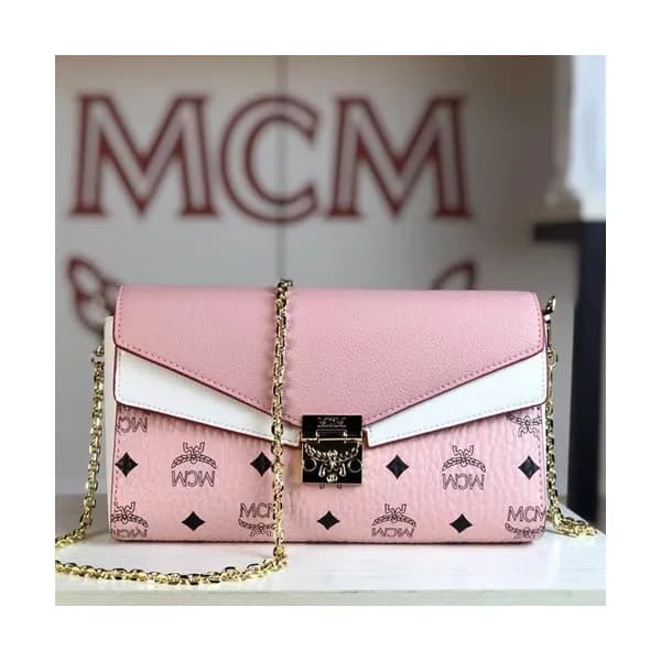 MCM 2019 Millie Visetos Chain Shoulder Cross Bag,2… - 1