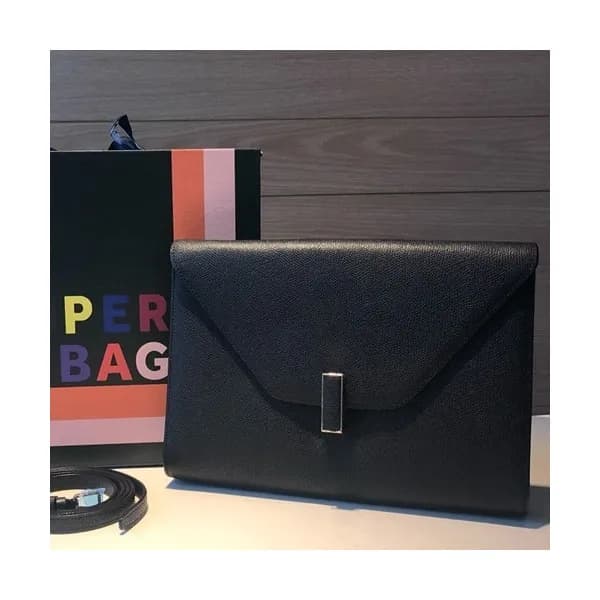 Valextra 2019 Epsom Leather Shoulder Bag,28CM - 발렉… - 1