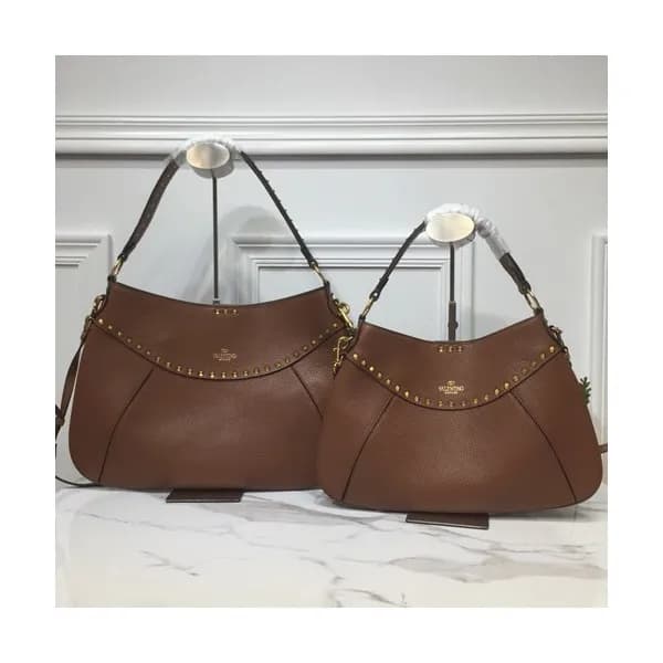 Valentino 2019 Garavani Twinkle Studs Leather Tote… - 1