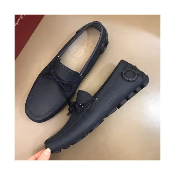 Ferragamo 2019 Mens Ribbon Leather Loafer - 페라가모 남… - 1