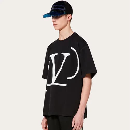Valentino 2019 Mm/WmCrew -neck Cotton Short Sleeve… - 1