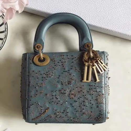 Dior 2019 Lady Dior Mini Tote Shoulder Bag,17CM - … - 1