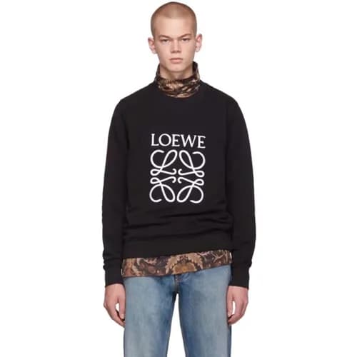Loewe 2019 Mm/Wm Logo Wolf Cotton Hood Tee - 로에베 남… - 1