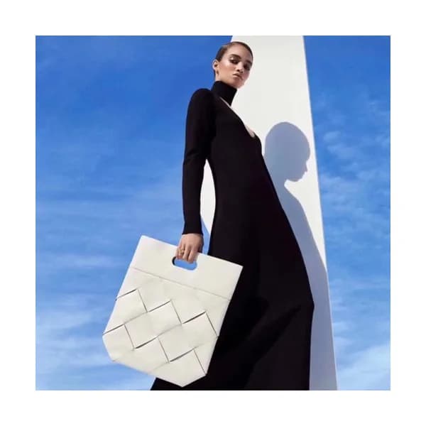 Bottega Veneta 2019 Leather & Canvas Intreccio Sli… - 1