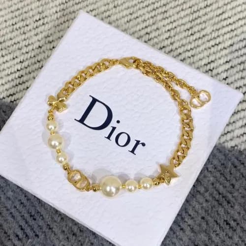 Dior Yellow Glod Bangle - 디올 여성 옐로우 골드 도금 팔찌Dio000… - 1