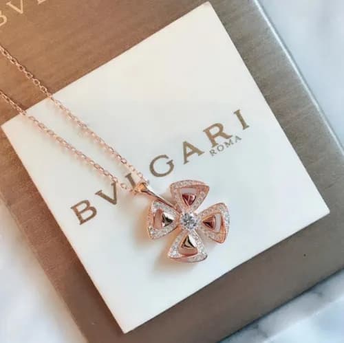 BULGARI Choker 18k ROSE Gold - 불가리 여성용 18K도금 로즈 … - 1