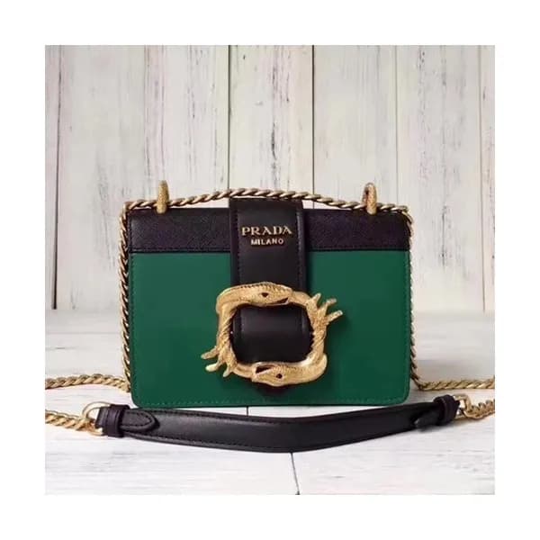 Prada 2019 Leather Chain Shoulder Bag,20cm - 프라다 2… - 1