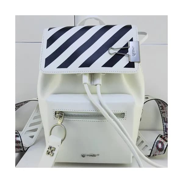 Off White 2019 Leather Back Pack,24cm - 오프화이트 2019… - 1
