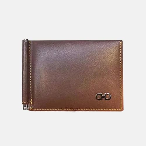 Ferragamo 2019 Mens Leather Card Holder / Money Ci… - 1