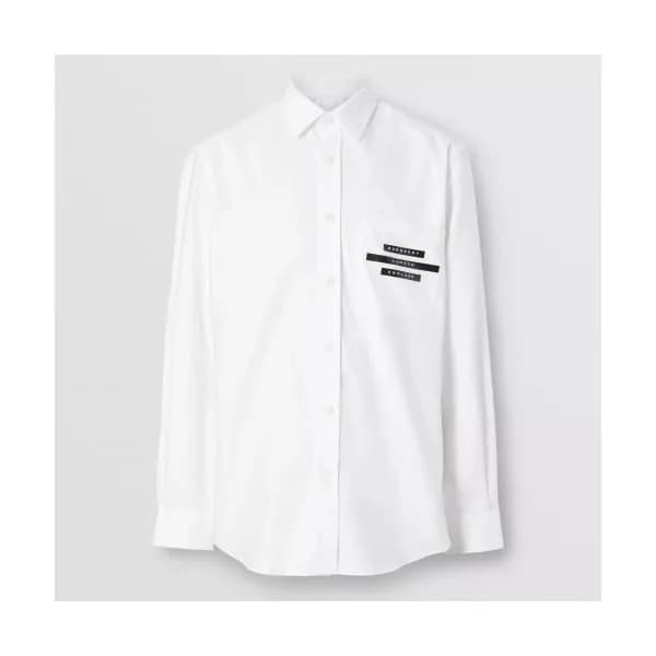 Burberry 2019 Mens Logo Slim Fit Cotton shirt - 버버… - 1