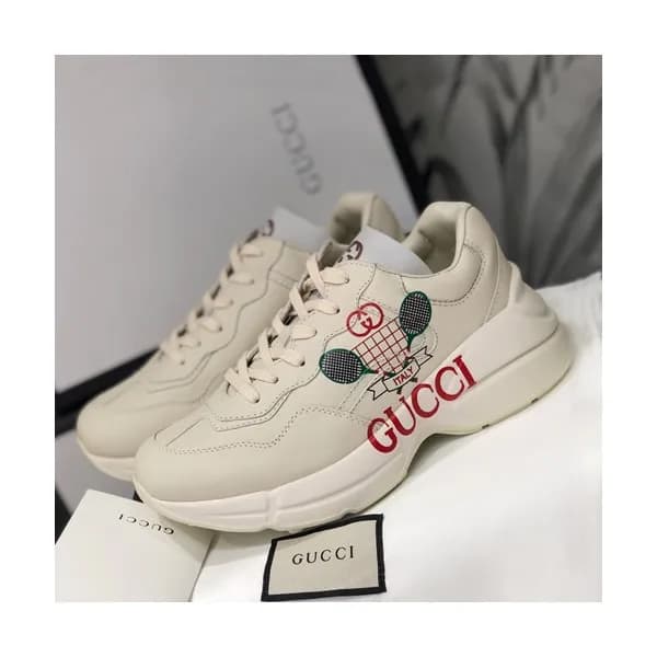 Gucci 2019 Mm/Wm Leather Sneakers - 구찌 2019 남여공용 레… - 1
