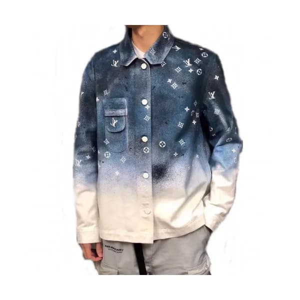 Louis vuitton 2019 Mens Logo Casual Denim shirt - … - 1