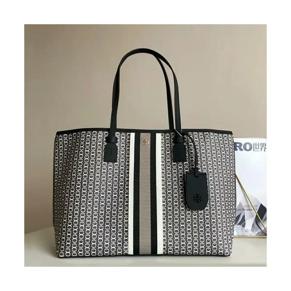 Tory Burch 2019 Canvas Tote Shopper Bag,39cm - 토리버… - 1
