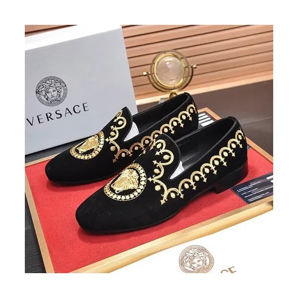Versace 2020 Mens Leather Loafer - 베르사체 2020 남성용 레… - 1