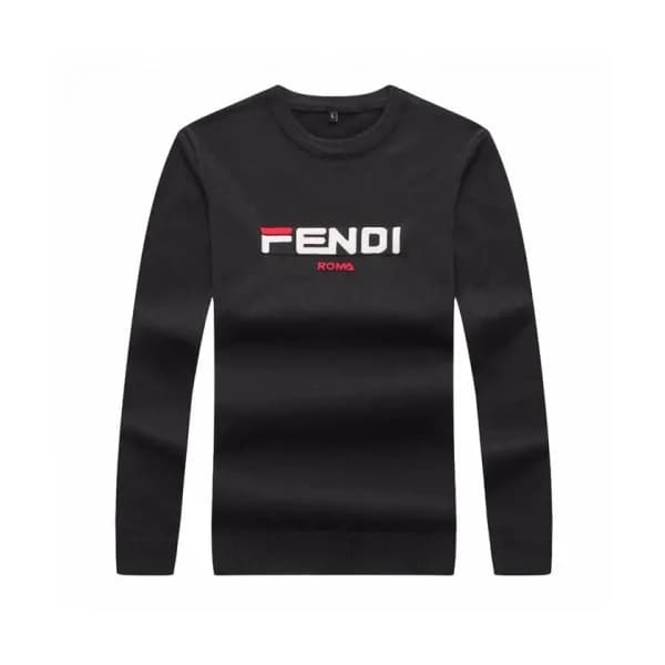 [펜디]Fendi 2020 Mens Logo Crew-neck Wool Sweaters -… - 1