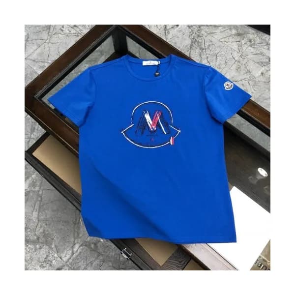 [매장판]Moncler 2020 Mens Logo Silket Crew-neck Short… - 1