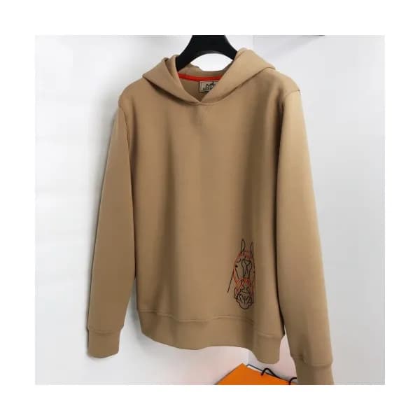 Hermes 2020 Mens Logo Casual Cotton Hoodie - 에르메스 … - 1