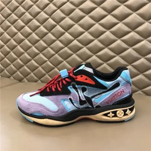 Louis Vuitton 2020 Men's Leather Running Shoes… - 1
