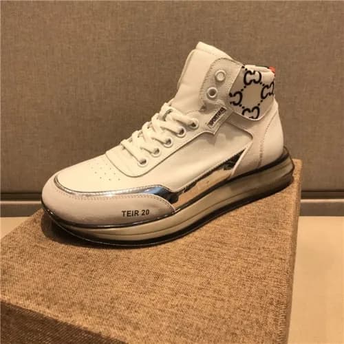 Gucci 2020 Men's Leather Sneakers - 구찌 2020 남성… - 1