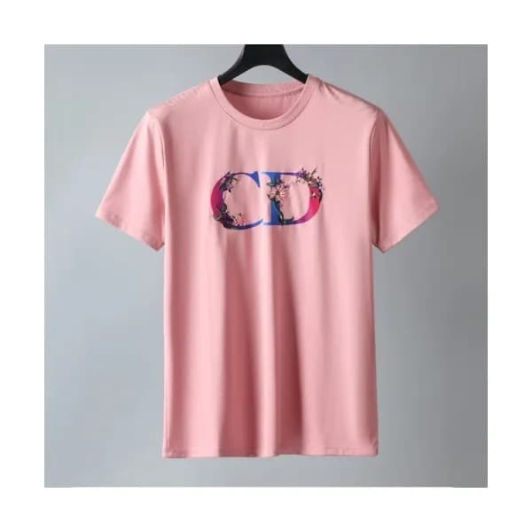 [캐쥬얼]Dior Mm/Wm Casual Crew-neck Short Sleeved Ts… - 1