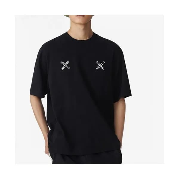 Kenzo Mm/Wm Tiger Cotton Short Sleeved Tshirts Bl… - 1