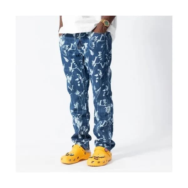 Louis vuitton Mens Monogram Casual Pants Blue - 루… - 1