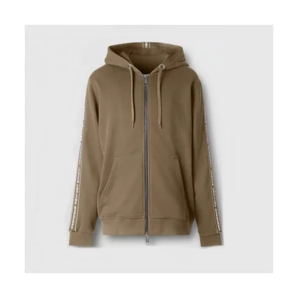 Burberry Mm/Wm Logo Casual Cotton Hoodie Khaki - 버… - 1