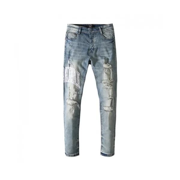 Amiri Mens Trendy Denim Pants Blue - 아미리 2021 남성 … - 1
