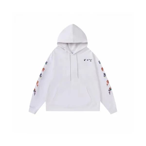 Off-white Mens Logo Cotton Hoodie White - 오프화이트 2… - 1