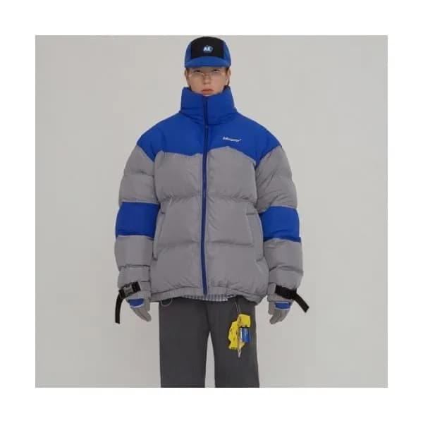 ADER Mm/Wm Patch Logo Modern Down Padding Gray - … - 1
