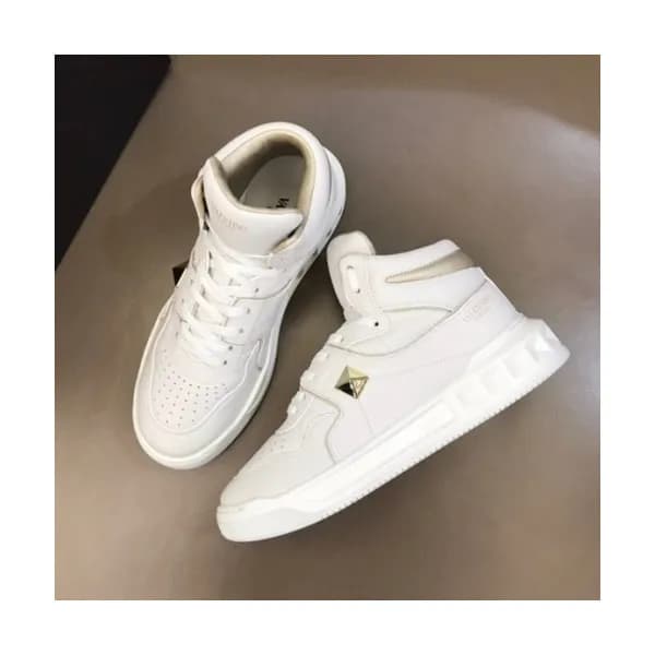발렌티노 남성 캐쥬얼 레더 하이탑 스니커즈 Size(240-275) 화이트 - Valen… - 1