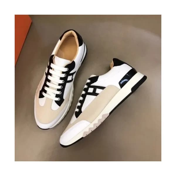 에르메스 남성 모던 레더 스니커즈 Size(240-270) 베이지 - Hermes Me… - 1