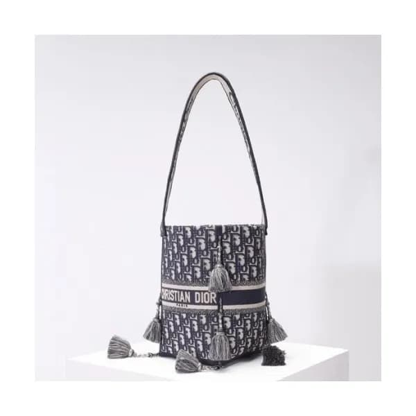 디올 여성 오블리크 버블 숄더백 Size(16cm) 네이비 - Dior Women&#… - 1