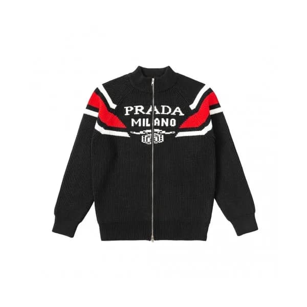 Prada Unisex Zip-up Sweaters Black - 프라다 2021 남/녀… - 1