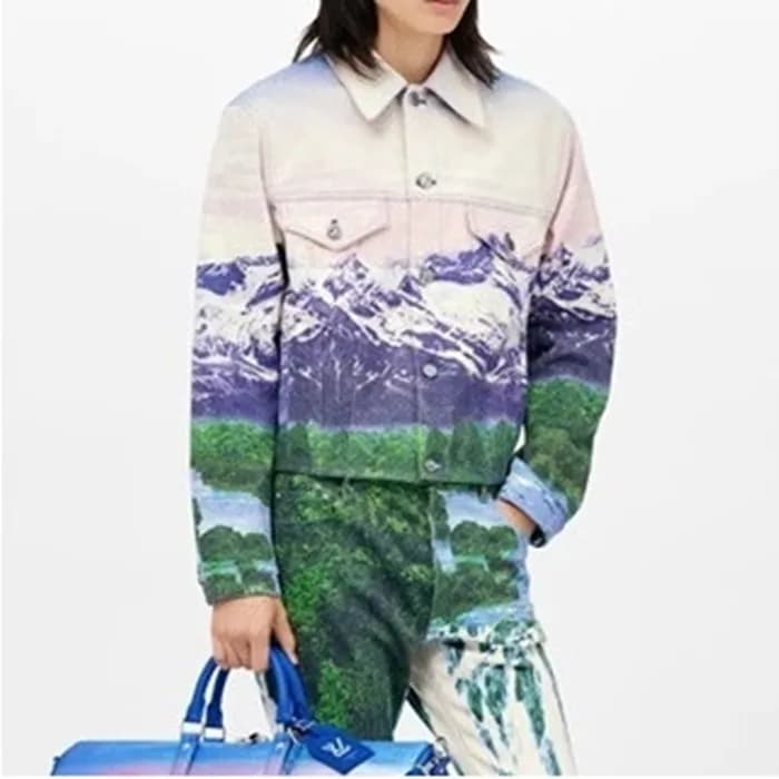 루이비통 남성 화이트 후드자켓 - Louis vuitton Mens White Jacket… - 1
