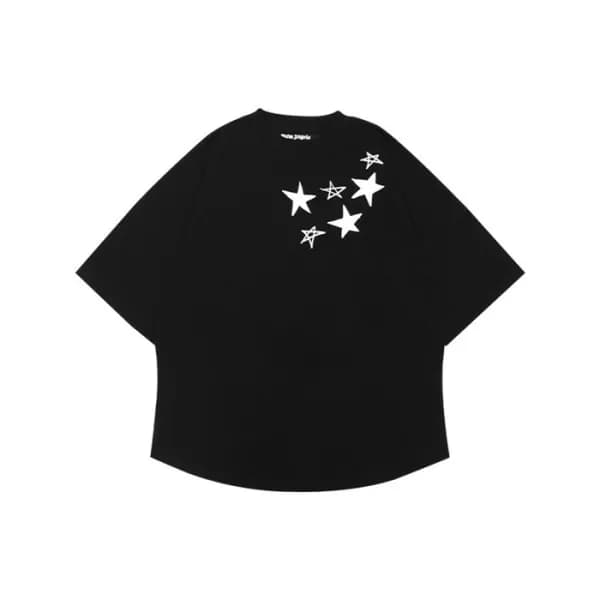 팜 엔젤스 남자 크루넥 블랙 반팔티 - Mens Black Tshirts - pam0370… - 1