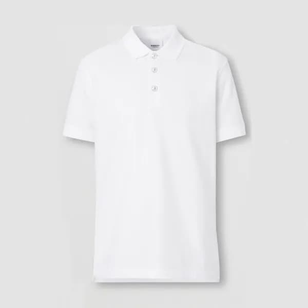 버버리 남성 화이트 폴로 반팔티 - Mens White Tshirts - Bur04299x - 1