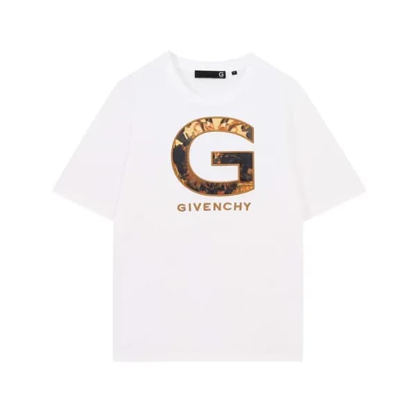 지방시 남성 크루넥 화이트 반팔티 - Mens White Tshirts - giv0727x - 1