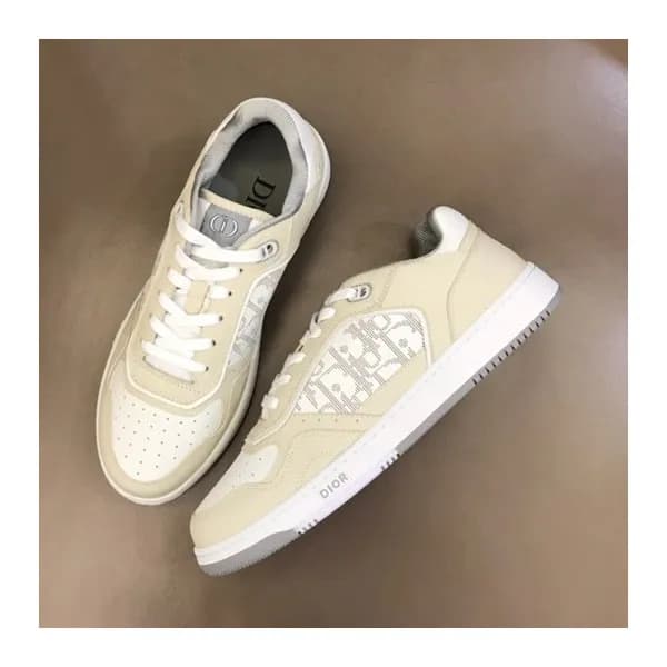 디올 남/녀 오블리크 Galaxy 베이지 스니커즈 - Unisex Beige Sneaker… - 1