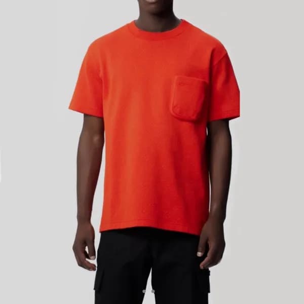 루이비통 남성 오렌지 크루넥 반팔티 - Mens Orange Tshirts - lou051… - 1